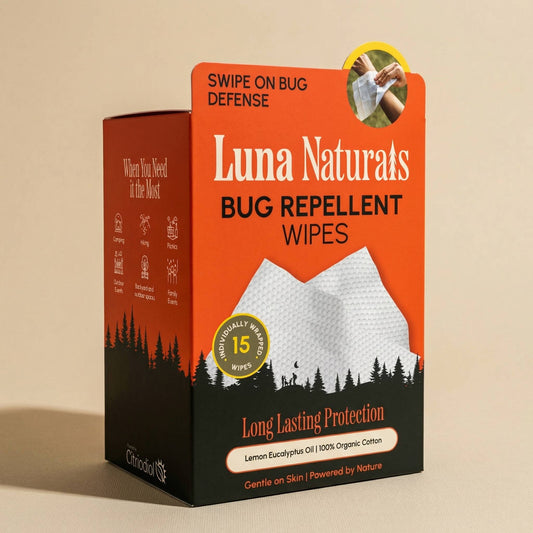 Natural Bug Repellent Wipes — Lemon Eucalyptus | 15ct