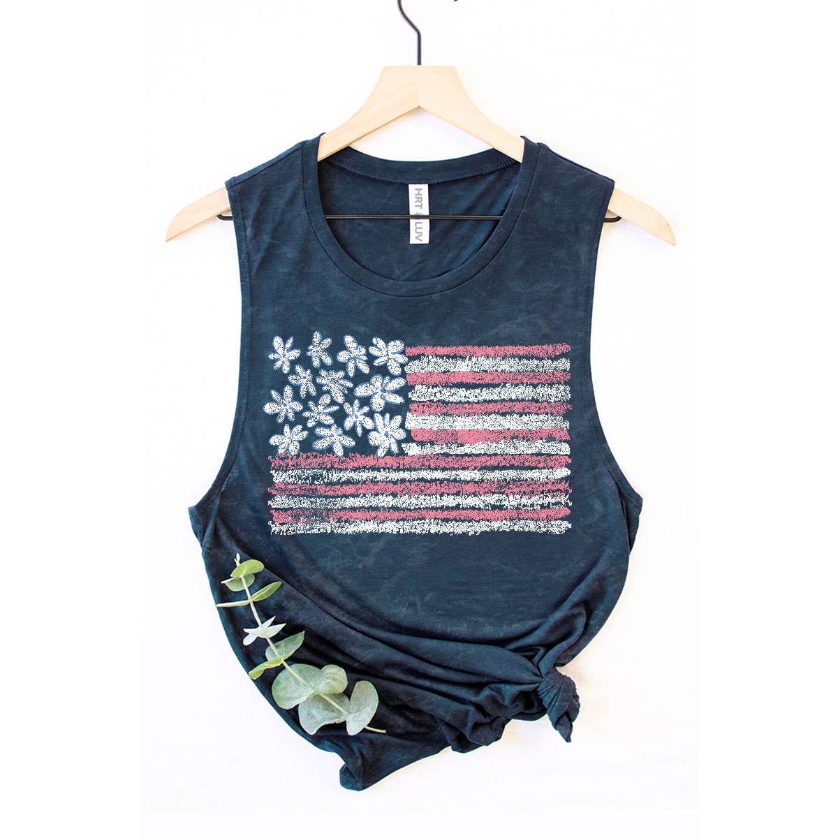 AMERICAN FLAG MINERAL GRAPHIC TANK TOP: Mineral Navy / XL