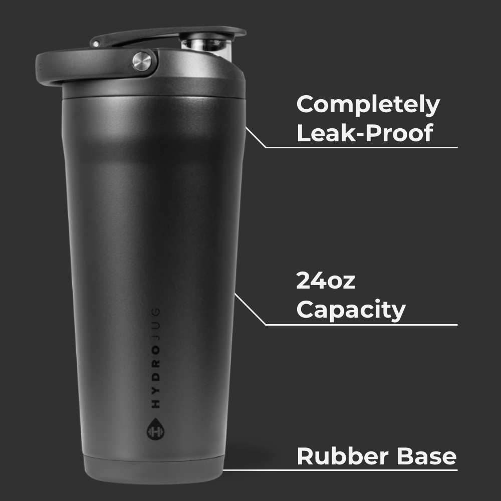 Black HydroJug 24 oz Insulated Shaker