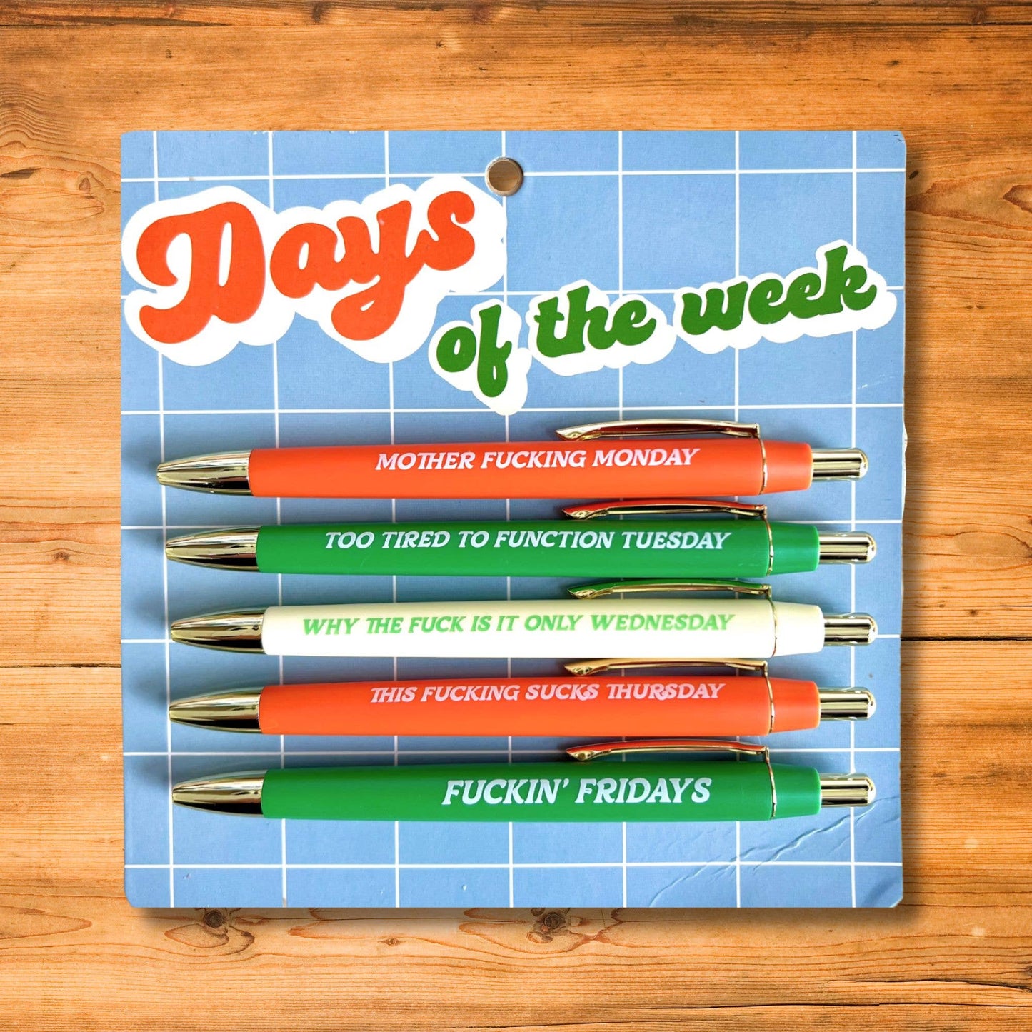Days Of The Week Pen Set (teacher gifts, pens)