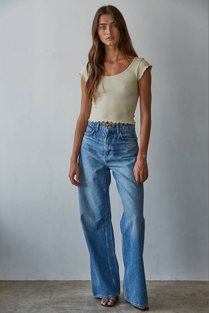 Seamless Ribbed Crop Top