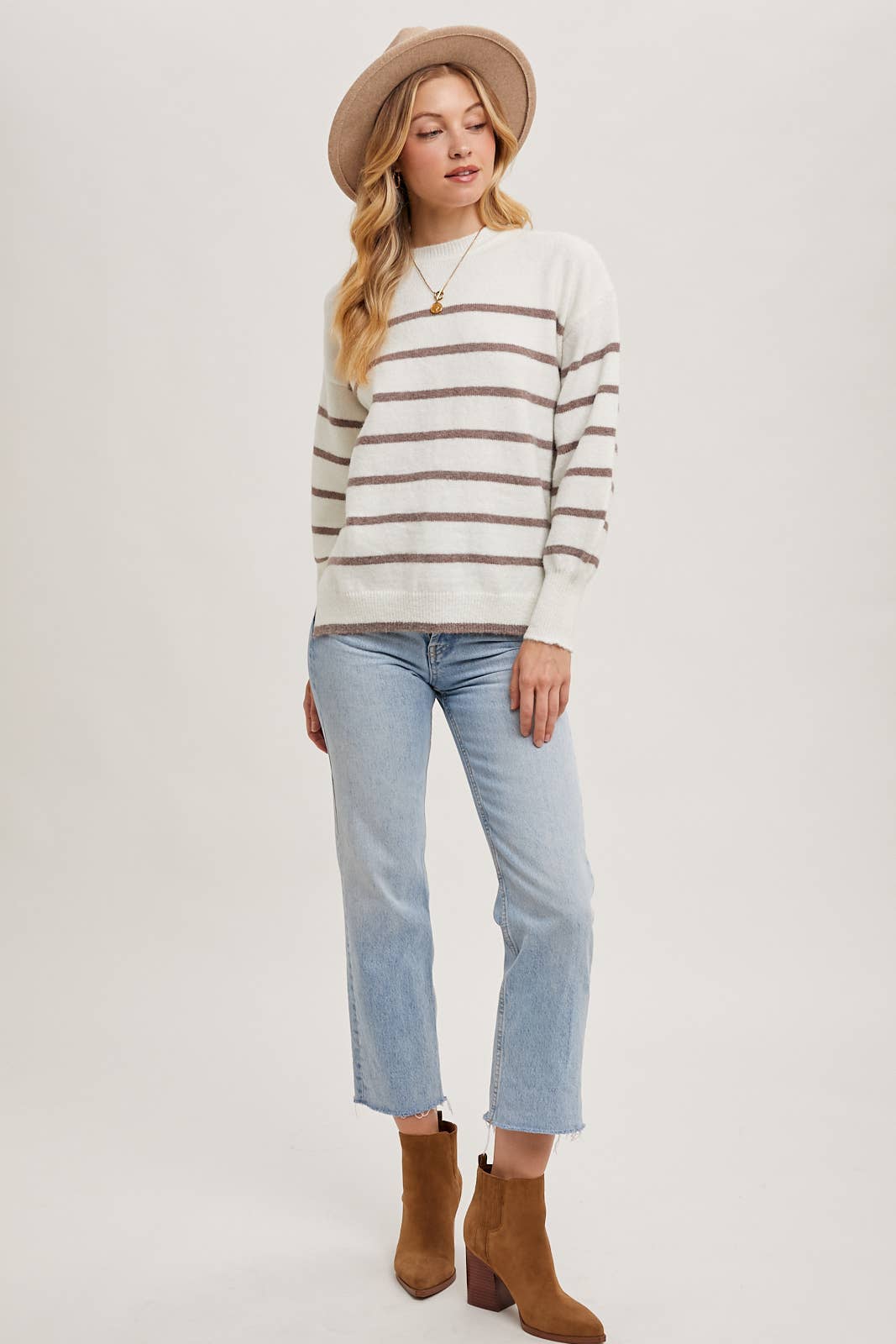 STRIPED KNIT SWEATER