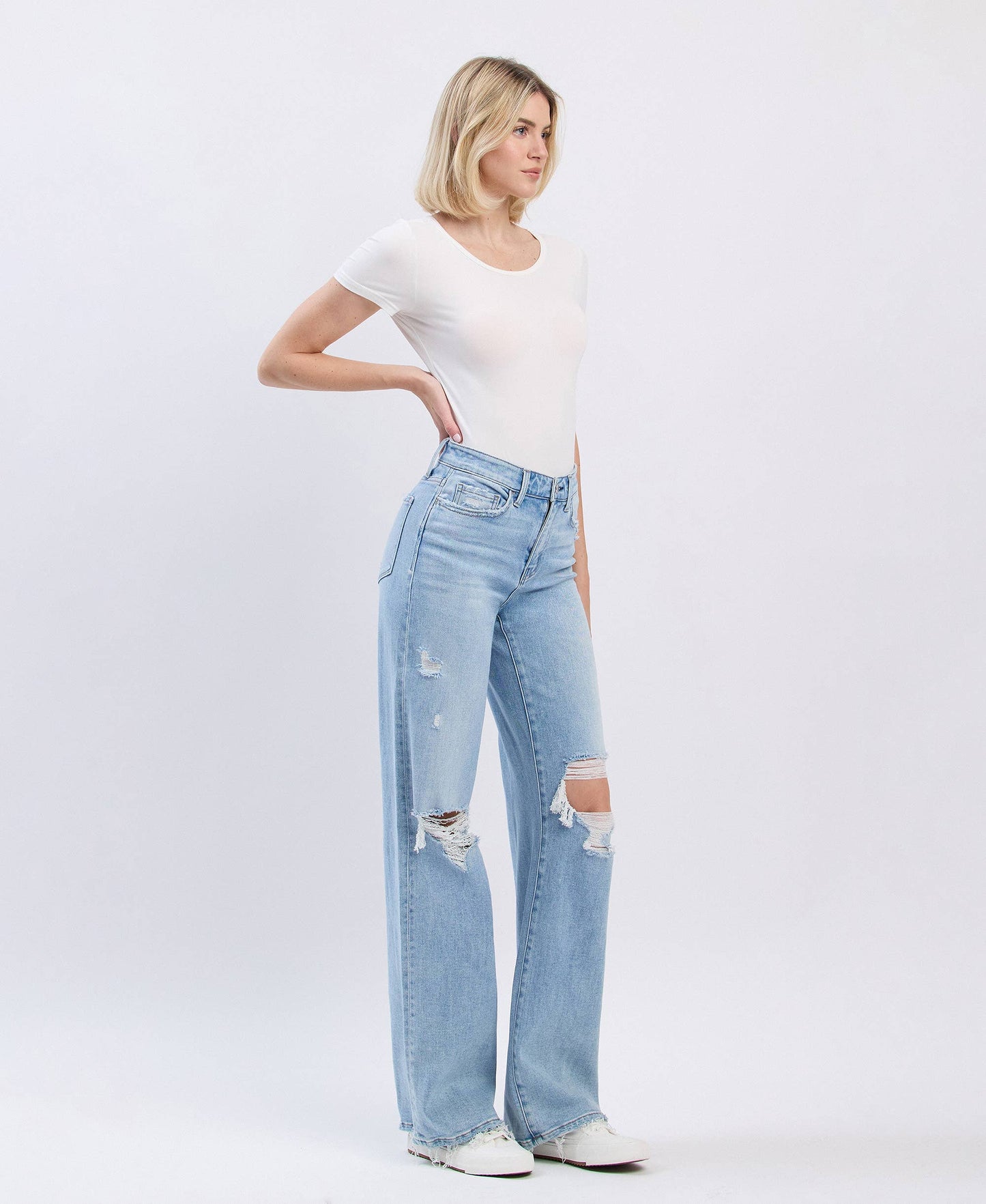 Flying Monkey HR WIDE LEG JEANS