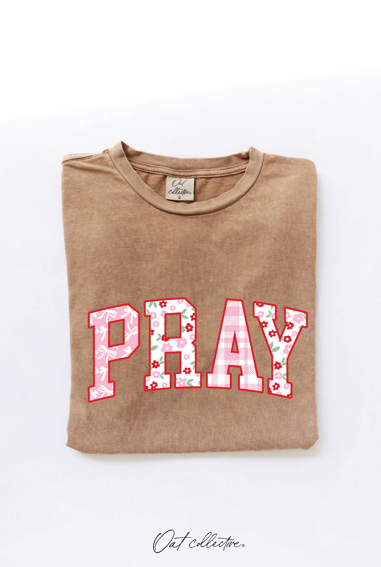 PRAY Graphic Top: FLAMINGO