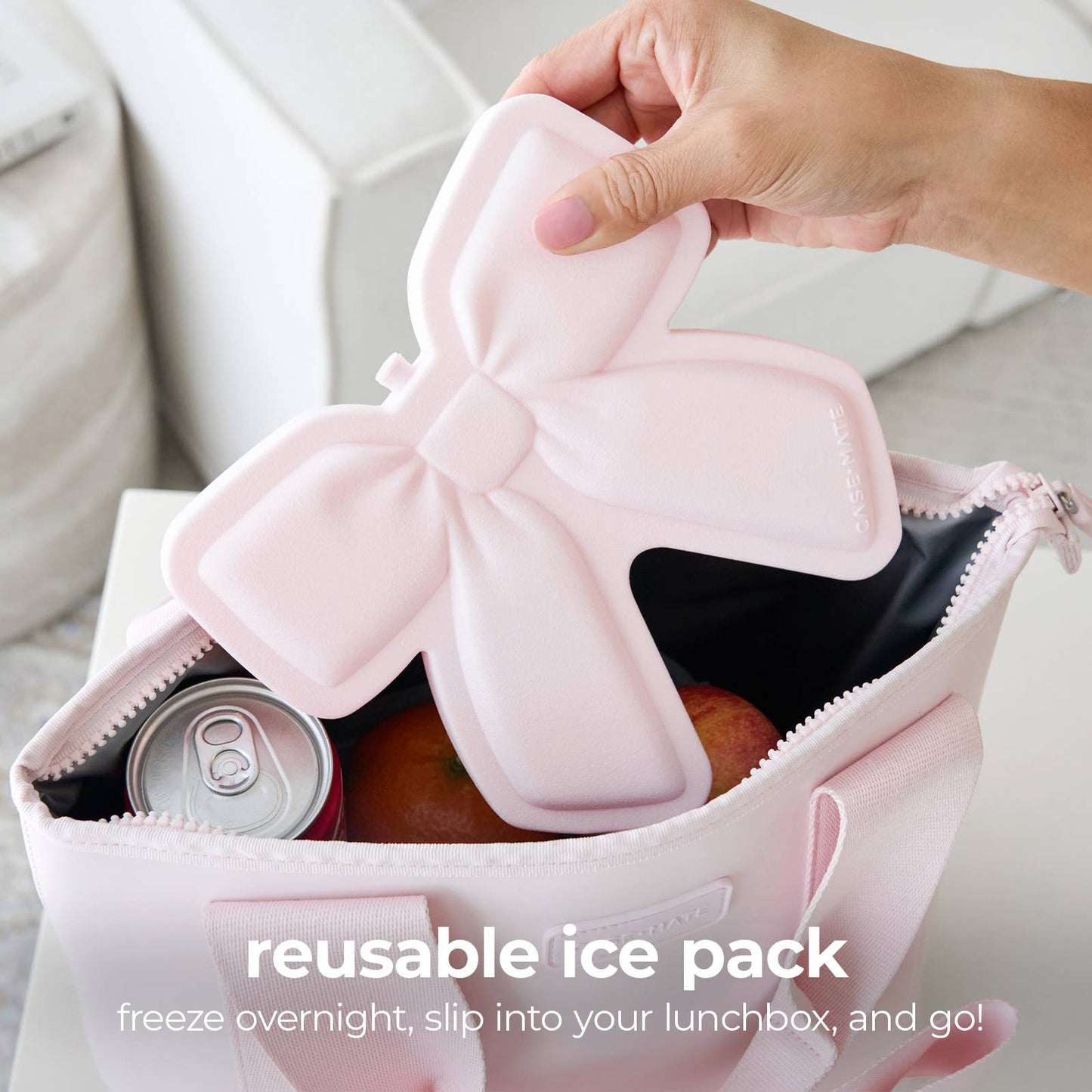 Case-Mate Jelly Ice Pack: Ballet Pink Bow