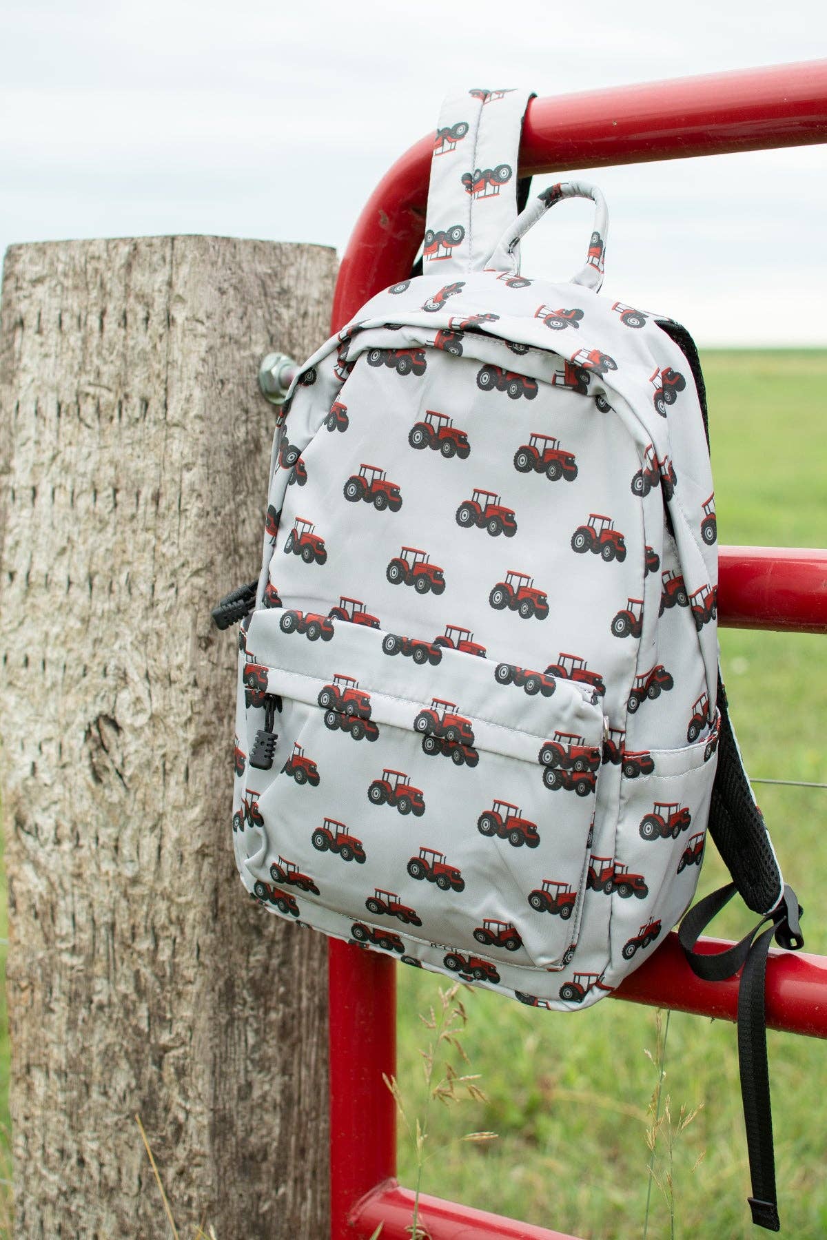 Classic Red Tractor Backpack: 17" Standard