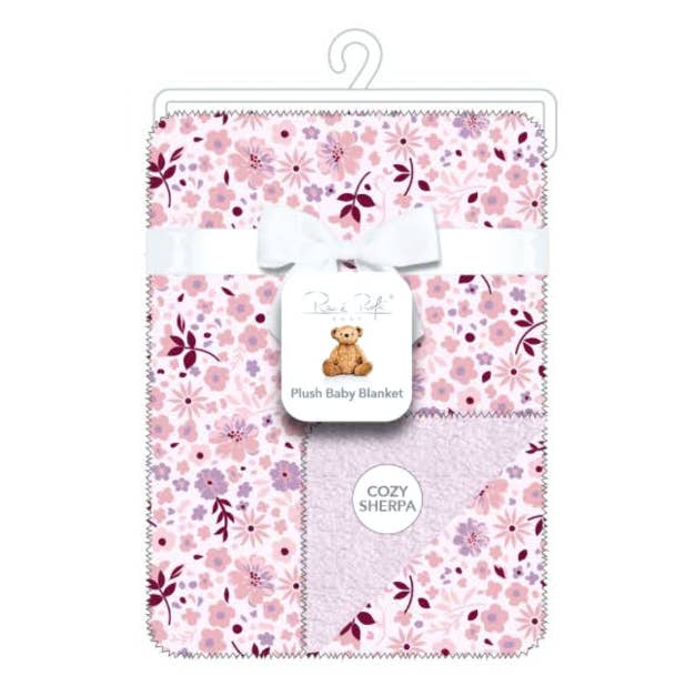 Super Soft Reverse side Cozy Sherpa Plush Baby Blanket