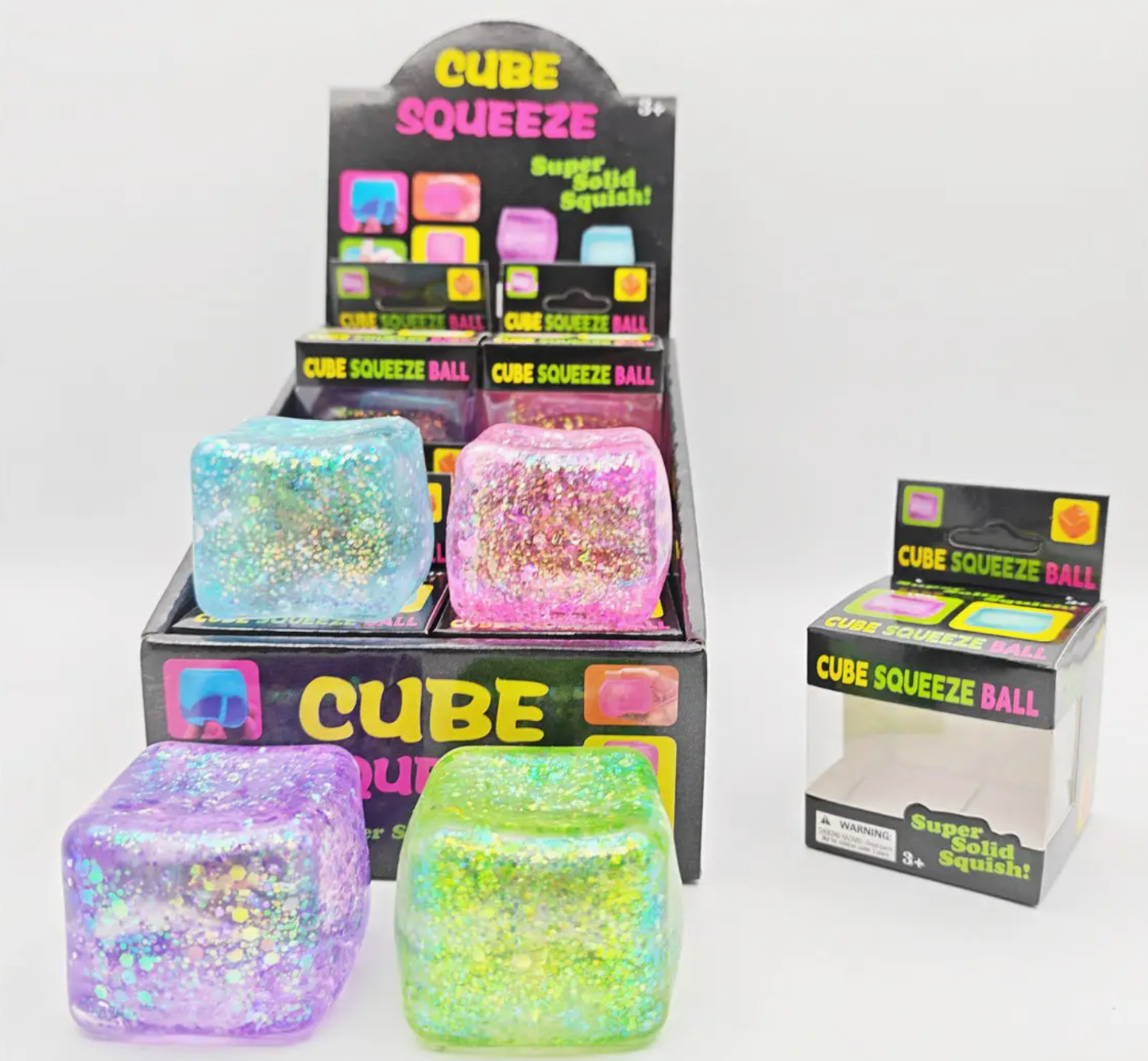 Squishy dumpling  CUBE: Glitter