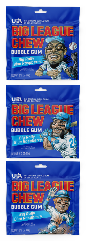 Big League Chew Big Rally Blue Raspberry Gum