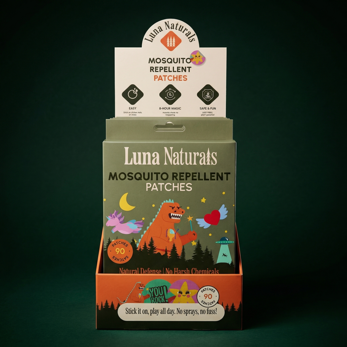 Kids Mosquito Repellent Patches — Natural | Counter