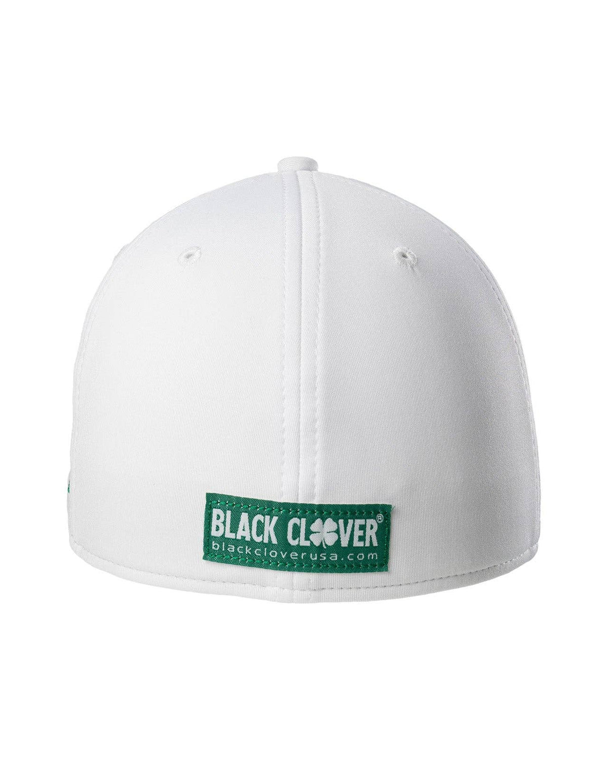 Premium Clover 16 White Fitted Performance Hat