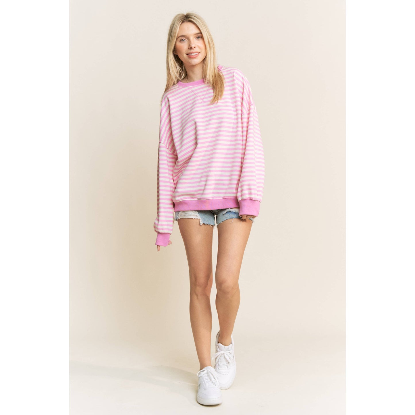 stripe pullover