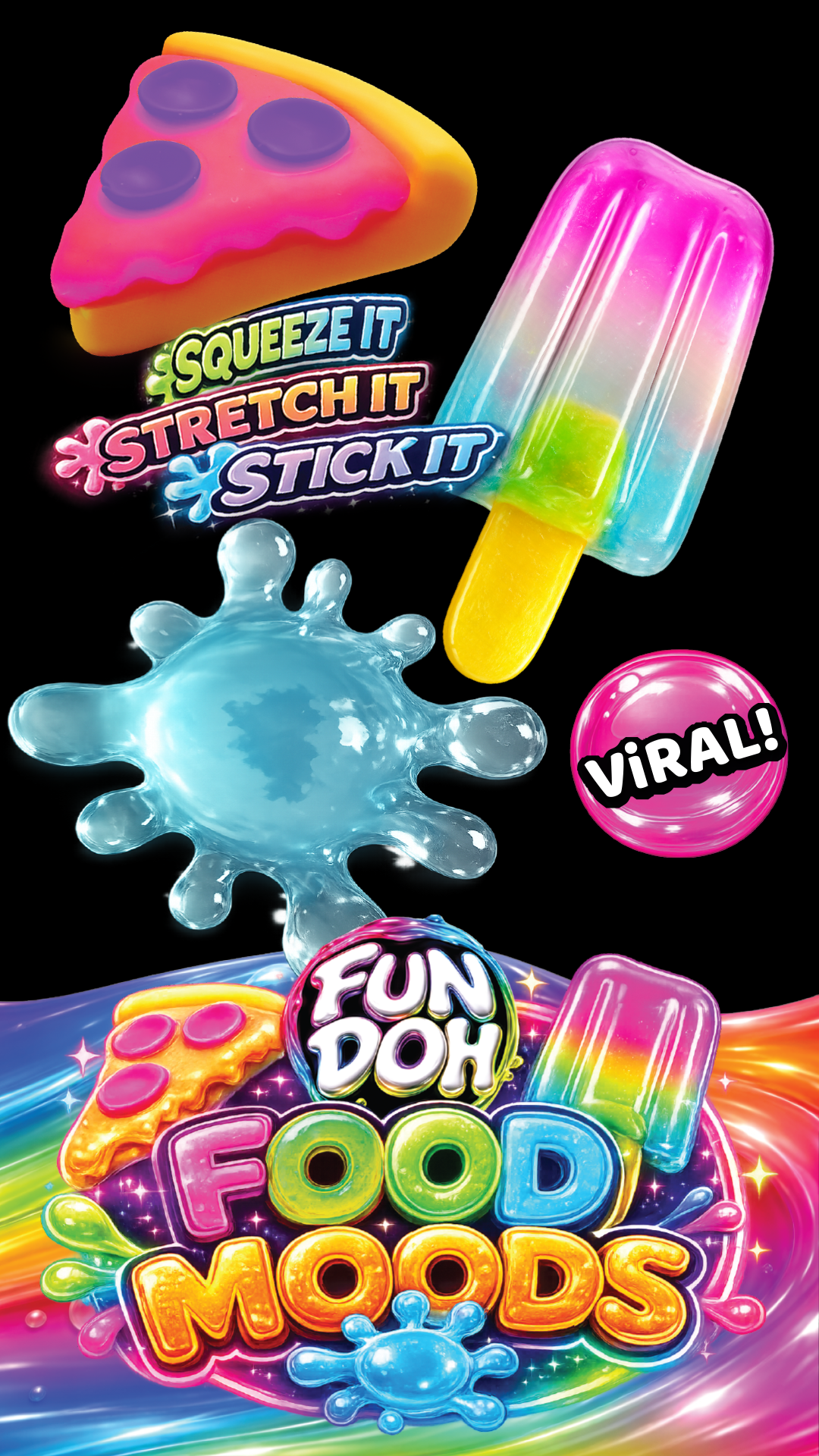 Fun Doh Food Moods Snack Attack Squishy Variety - 12/Display: Wholesale Price