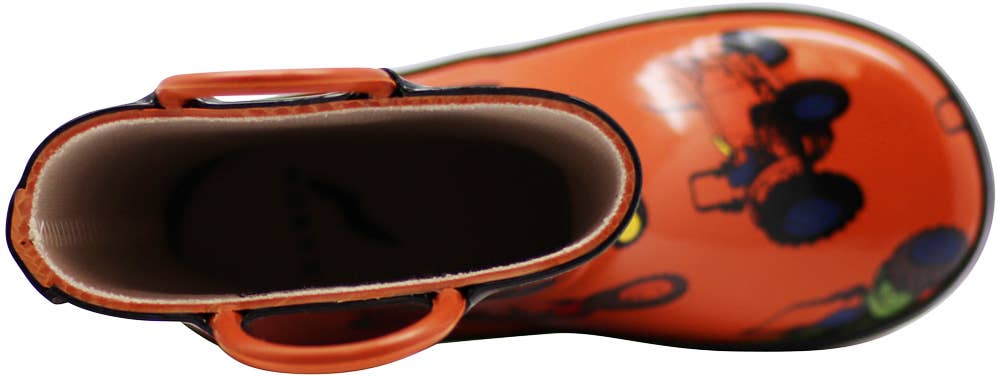 Norty Waterproof Rain Boots 41469 LittleKid Brown Tractor: 2 Little Kid