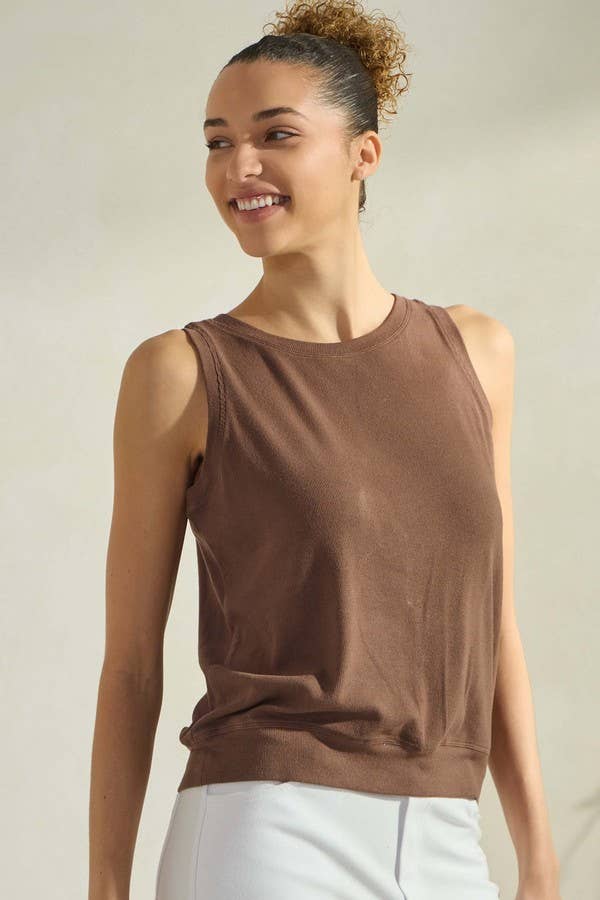 Viscose Crew Neck Tank