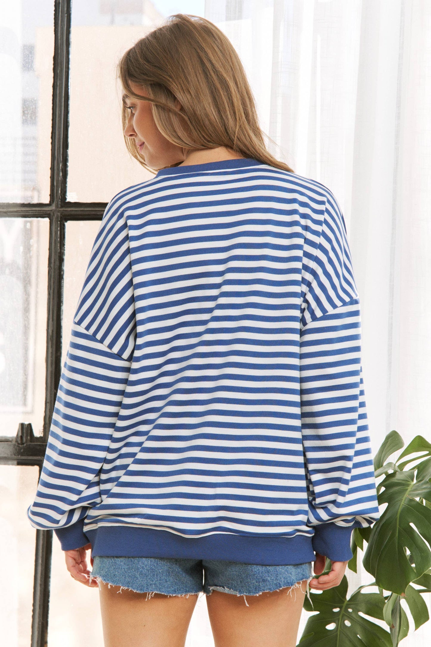 stripe pullover