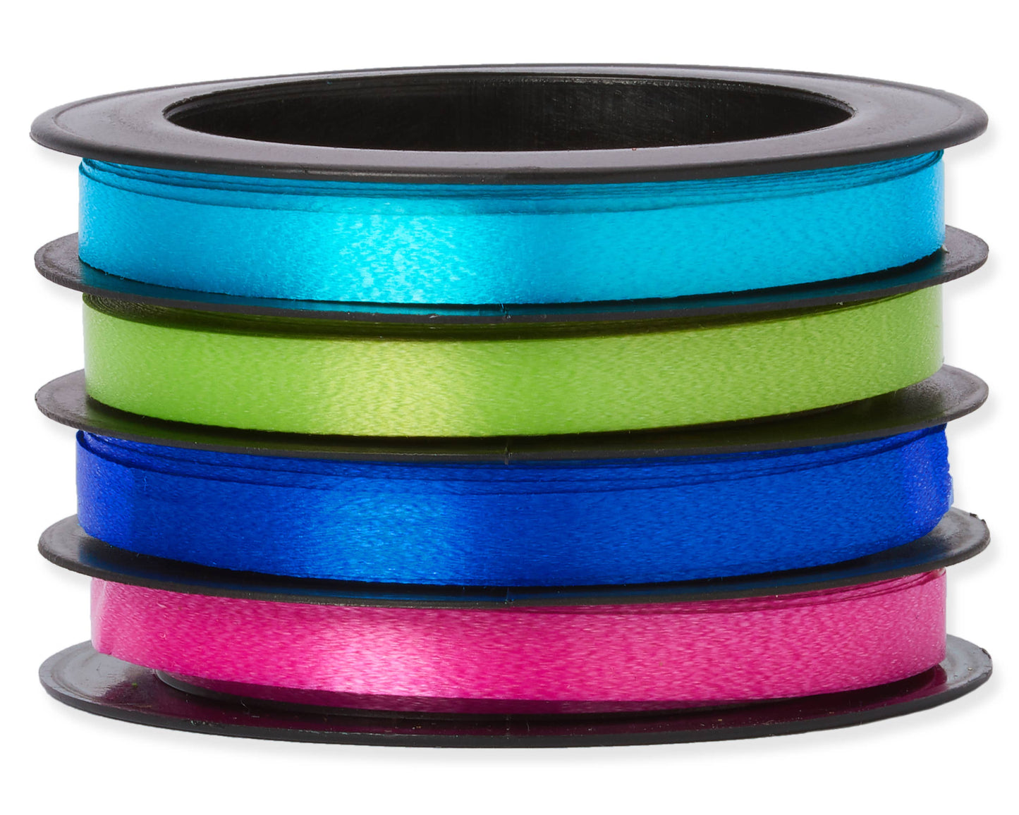 Curling Poly Ribbon Navy, Pink, Aqua, Lime Green