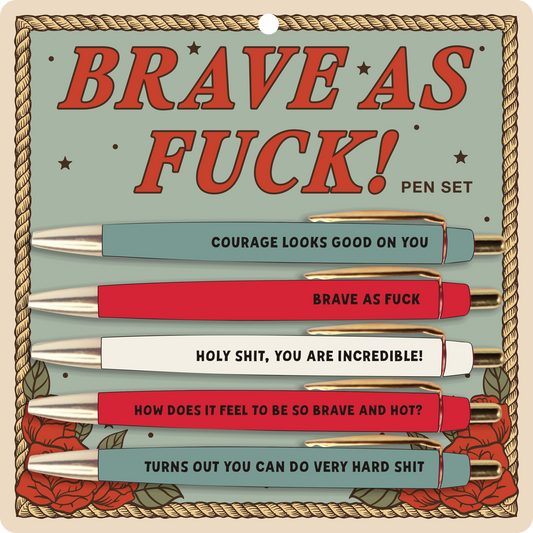 Brave As Fuck! Pen Set