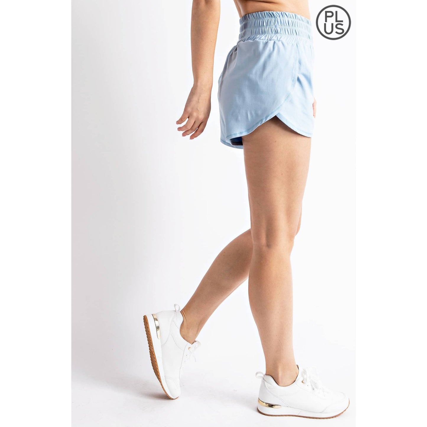 PLUS SIZE TRACK SHORTS