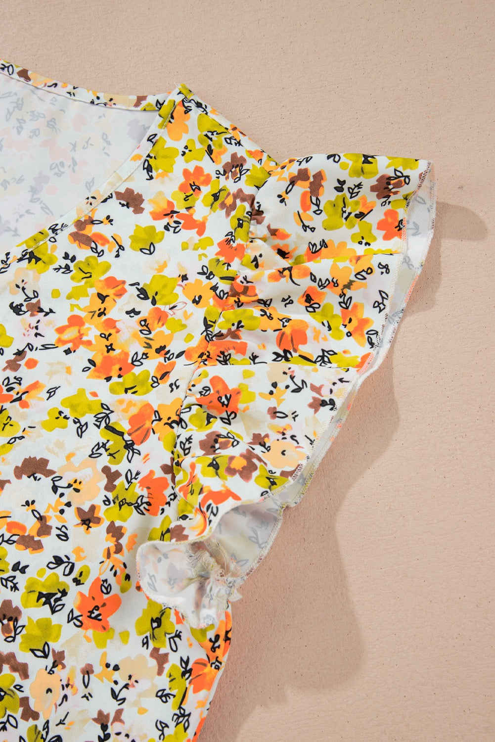 Floral V-neck Tank Top