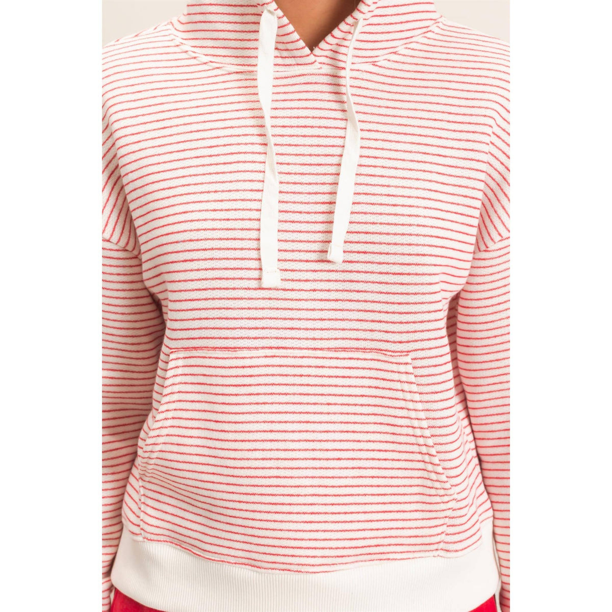 Striped French Terry Hoodie