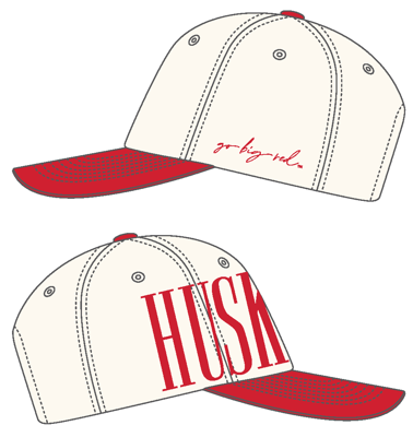 Nebraska Saturday Stretch Canvas Trucker Hat: REDIVORY / O