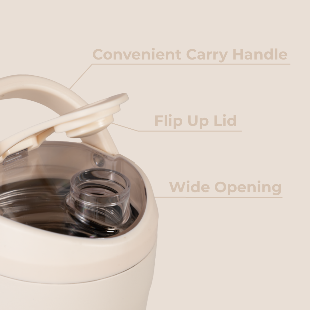 Cream HydroJug 24 oz Insulated Shaker