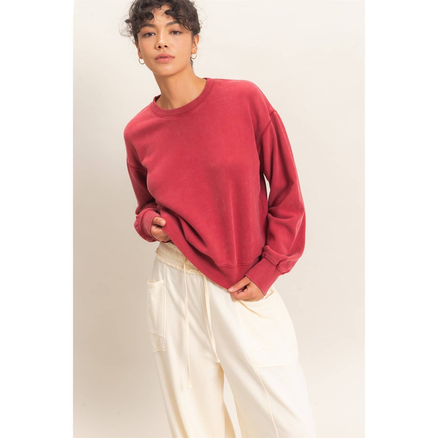 Acid Wash Sweatshirt