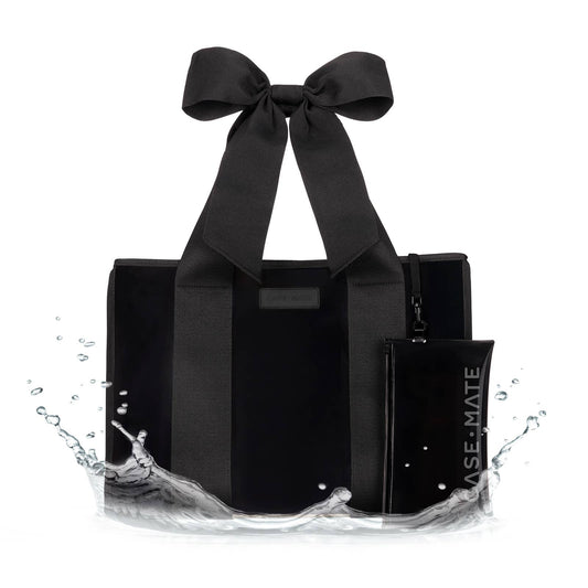 Case-Mate Midnight Black Bow Tote Bag