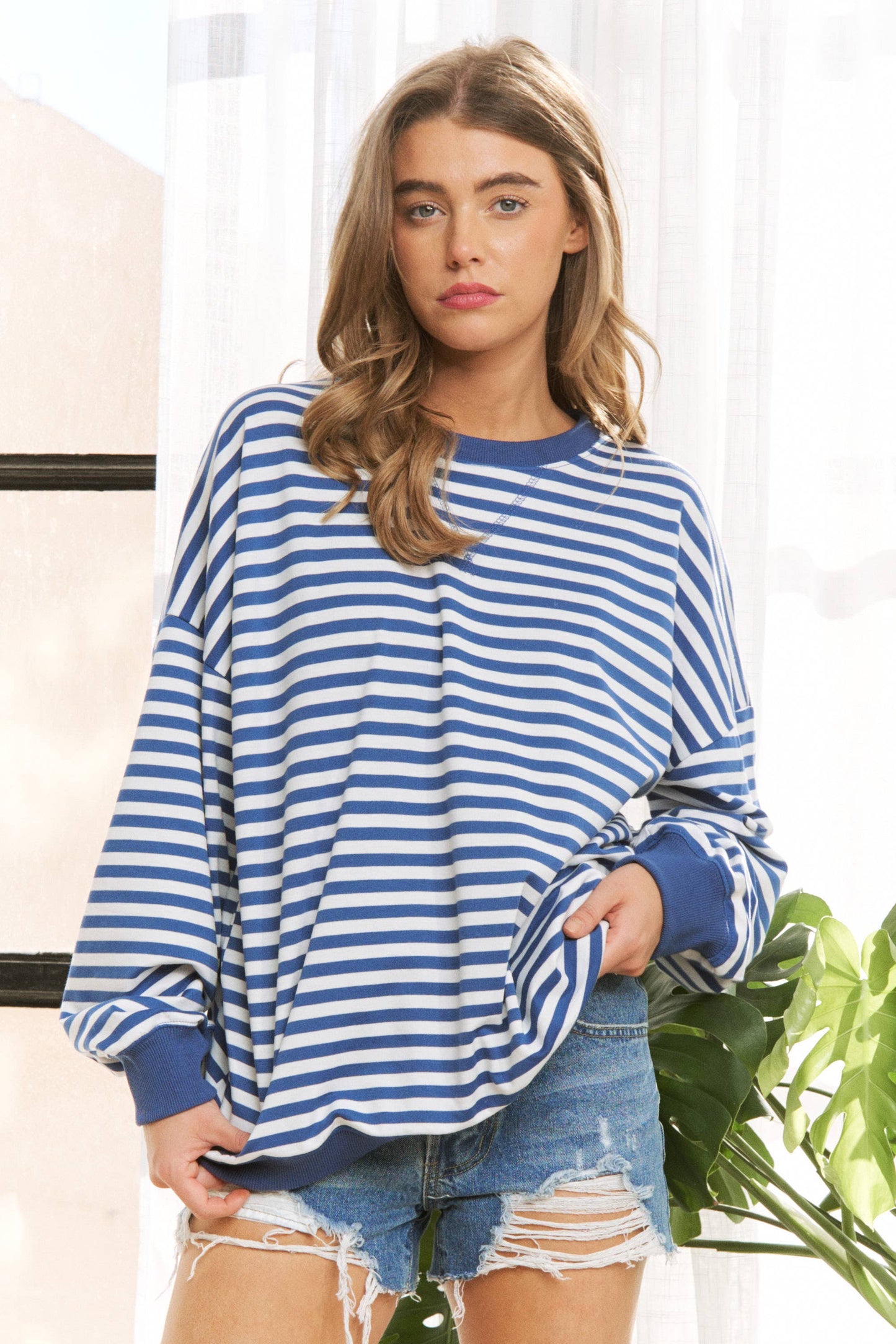 stripe pullover