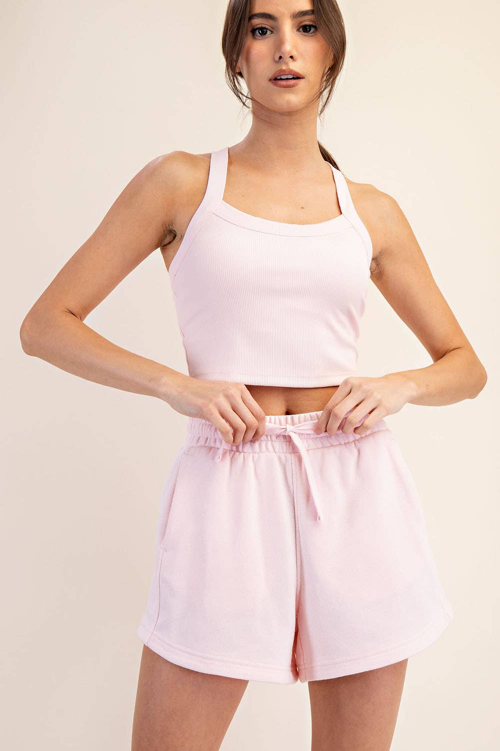 FRENCH TERRY BASIC SHORT: Fresh Mint / S-M-L(2-2-2)