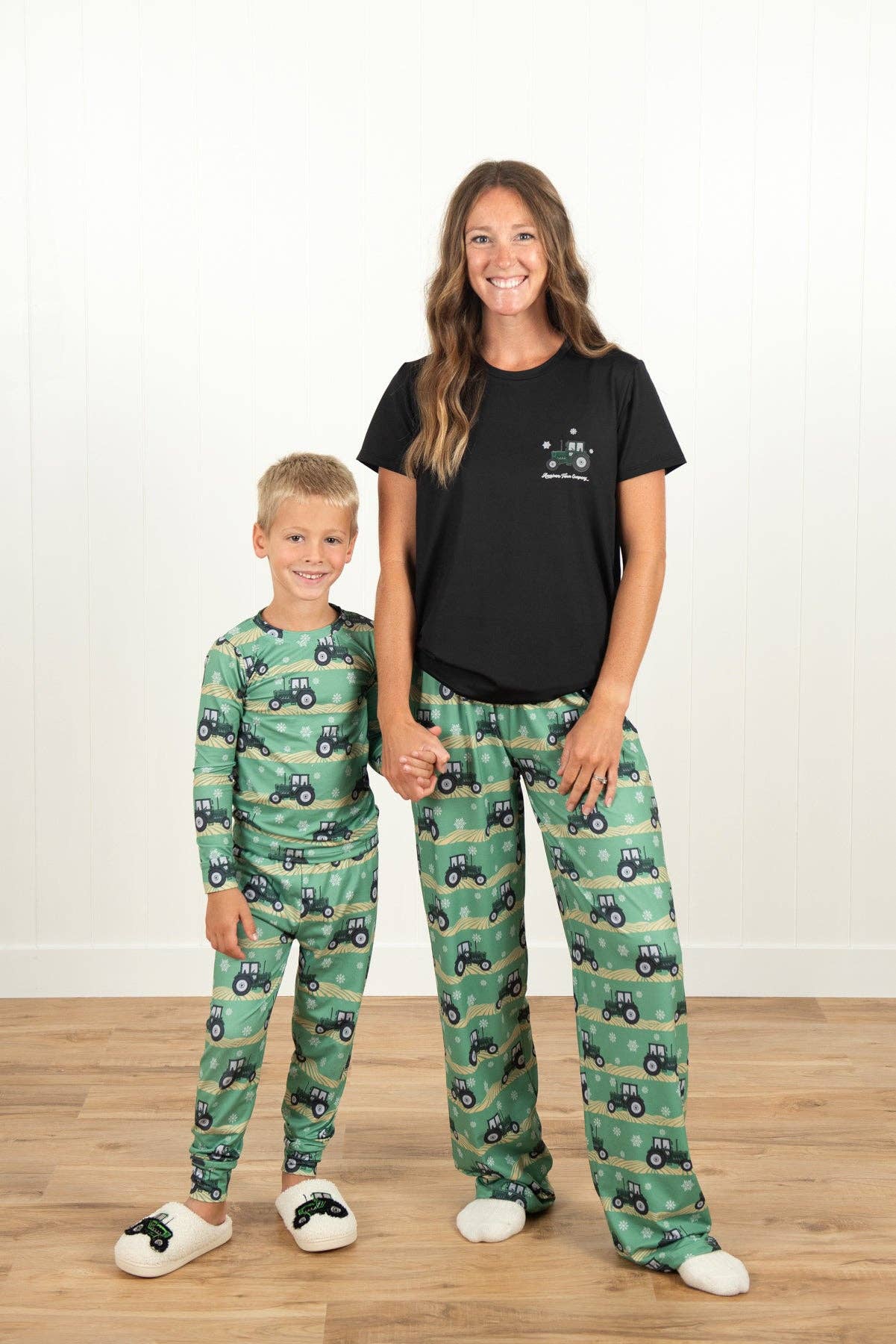 Green Tractor Pajama Pants