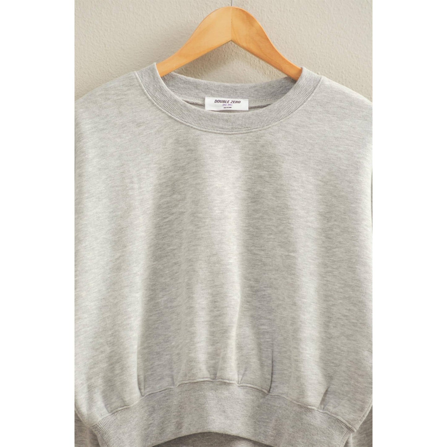 Long Sleeve Cropped Sweatshirt