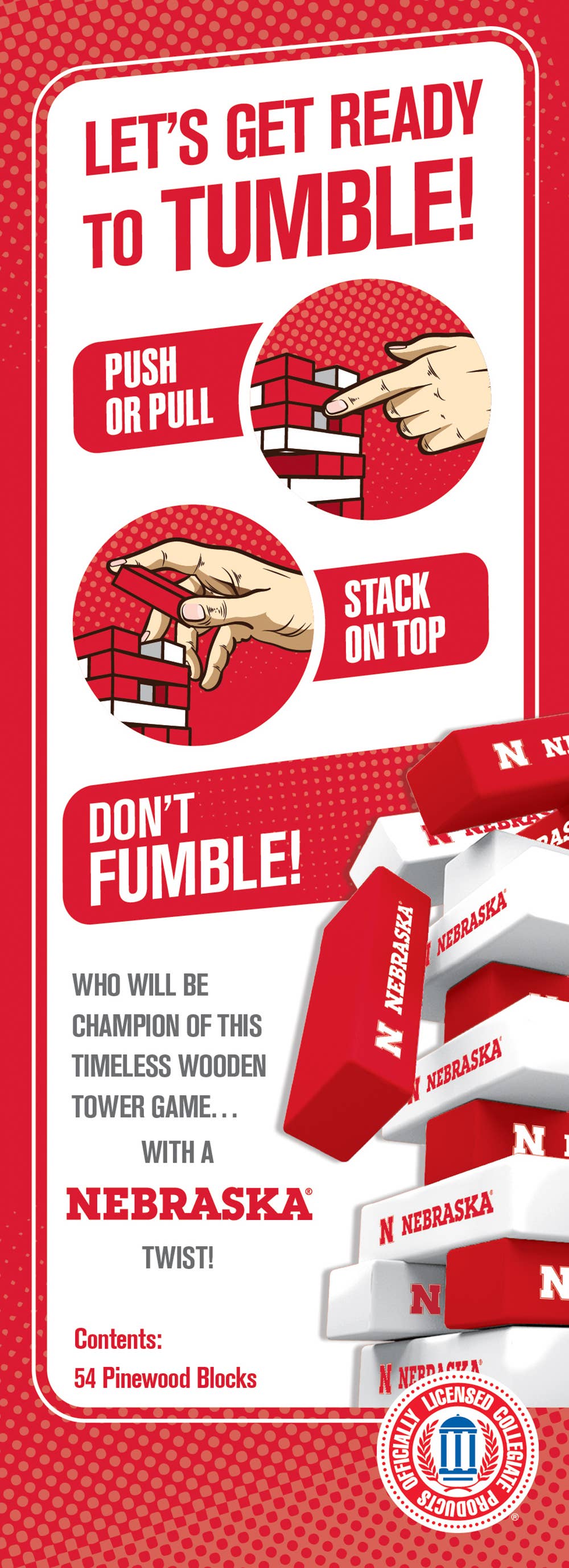 Nebraska Cornhuskers Tumble Tower