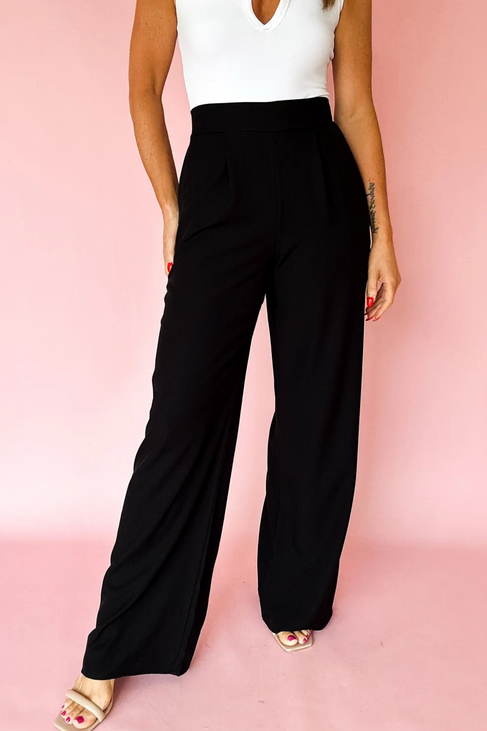 Pleated Loose Pants