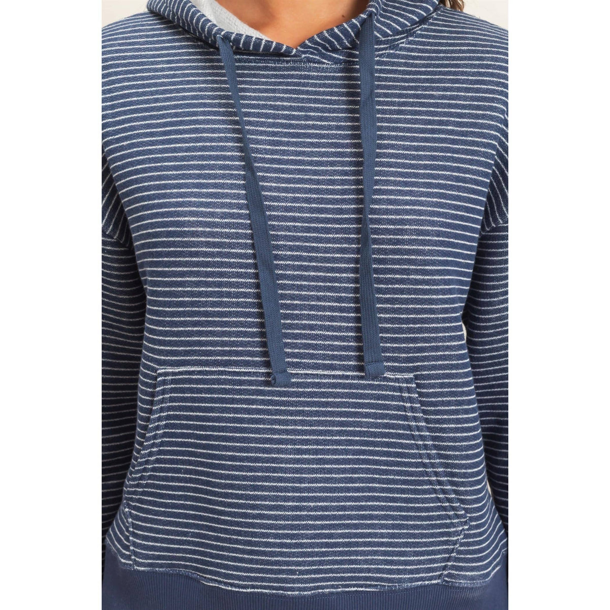 Striped French Terry Hoodie