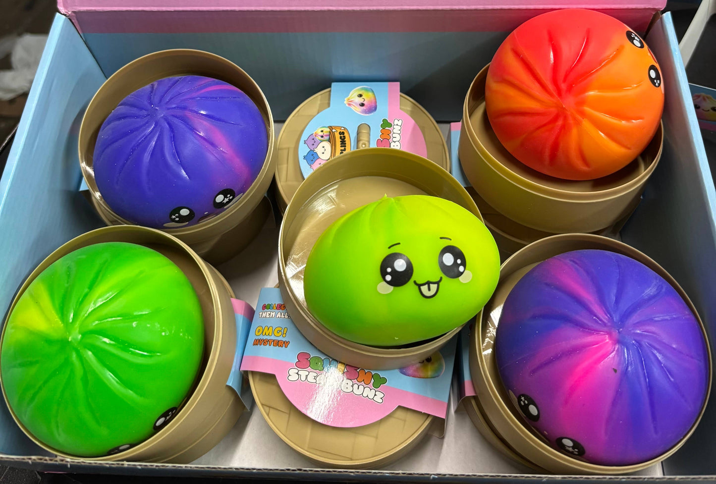 Squishy dumpling rainbow and solid colors sealed individuall