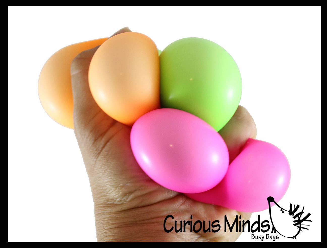 1 Box of 3 Soft Doh Filled 2" Stress Ball - Squishy Gooey