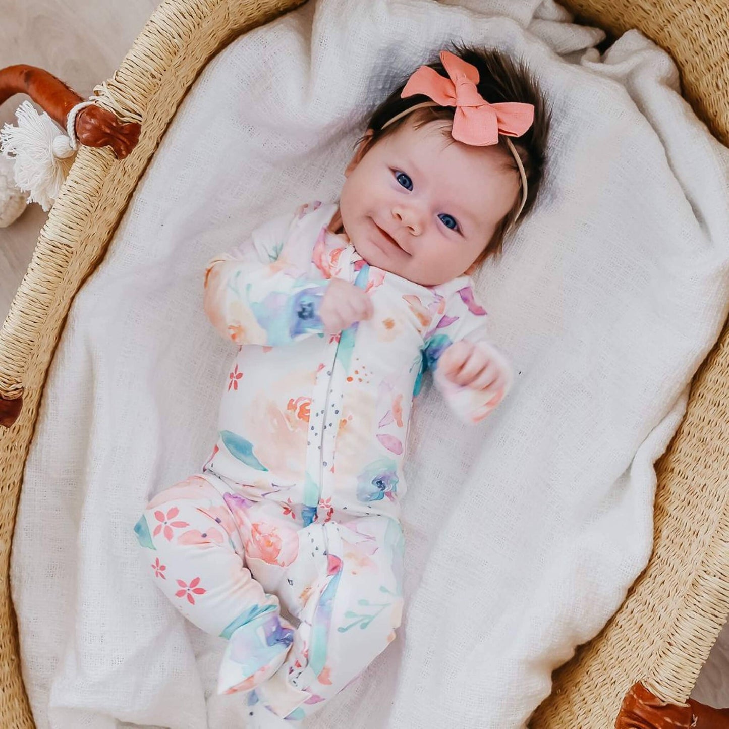 Zip-Up Footie Pajama - Bloom