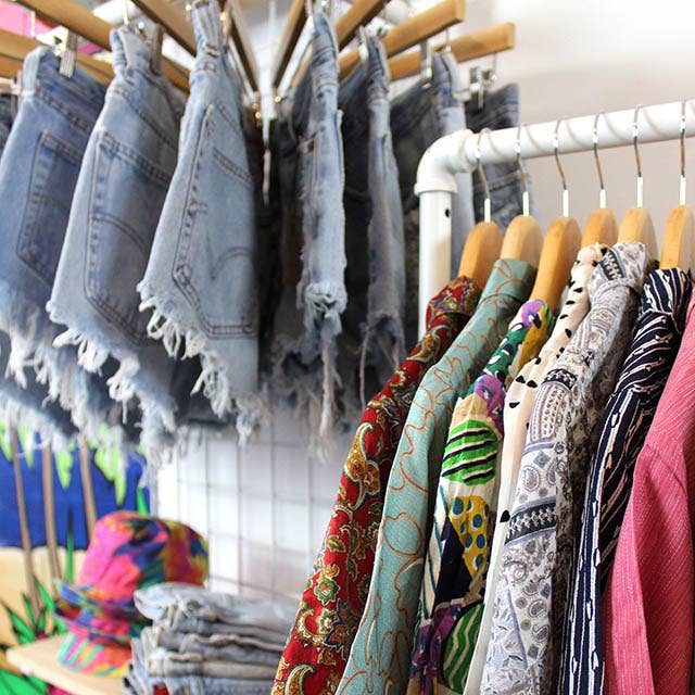 Frayed Upcycled Denim Shorts