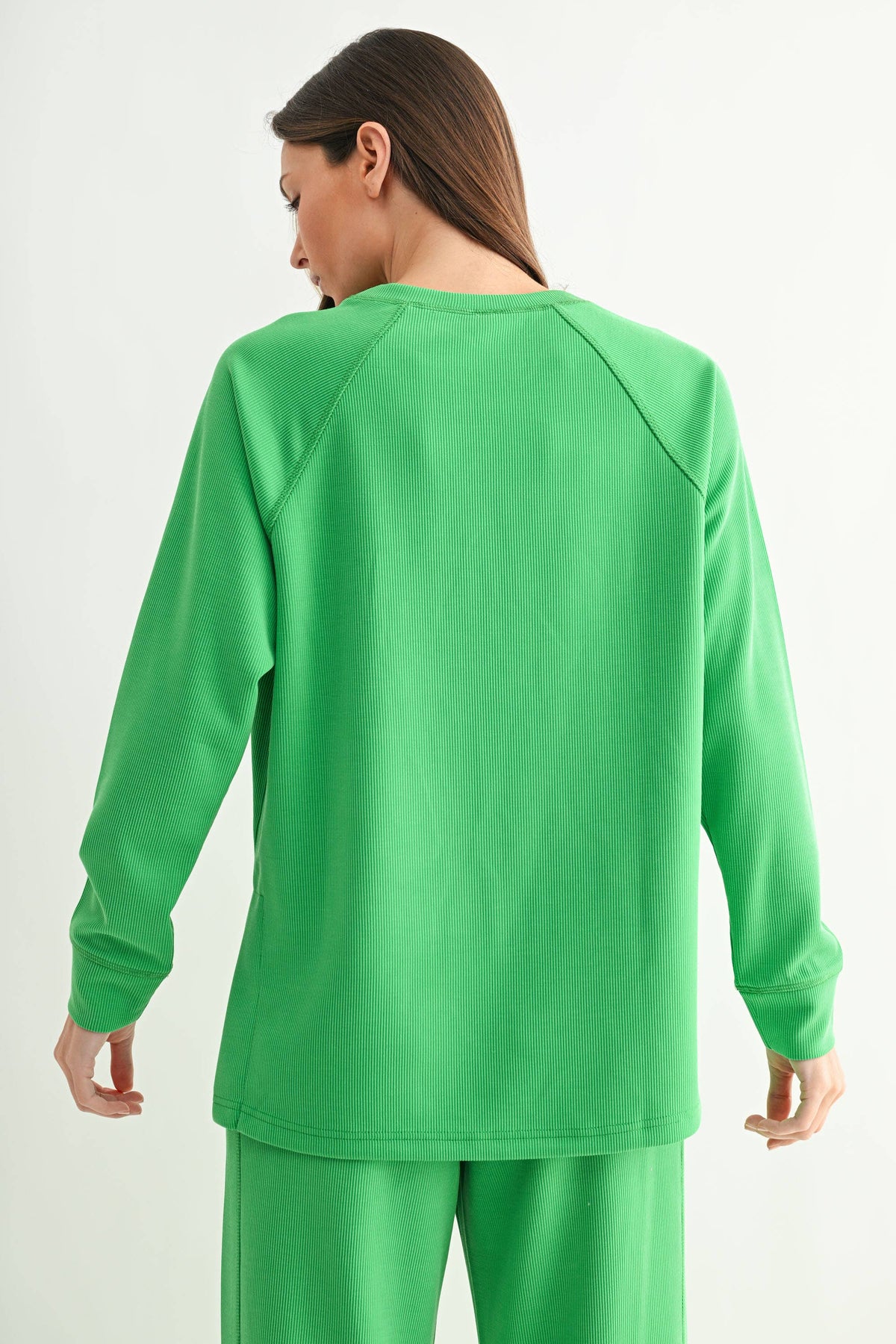 Luxe Sand Wash Rib Raglan Tee: SILKEN TAUPE