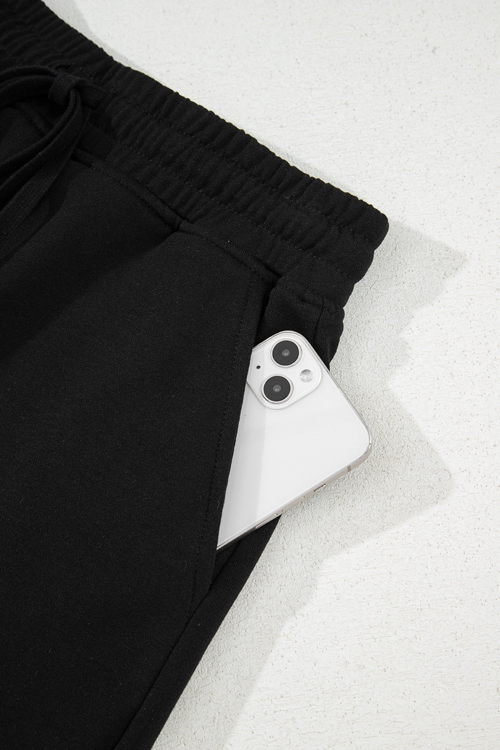 Black French Terry Skort w/ Pockets
