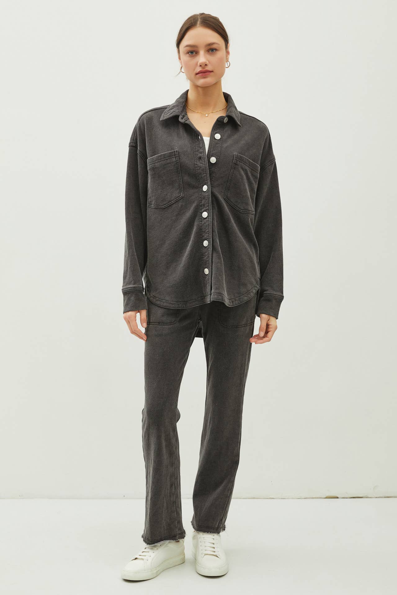 FLEECE OVERSIZED SHACKET