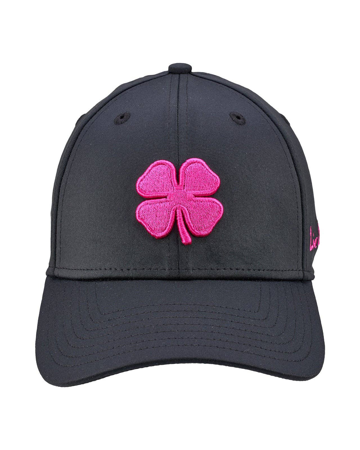 Premium Clover 185 Black Fitted Performance Hat: L/XL