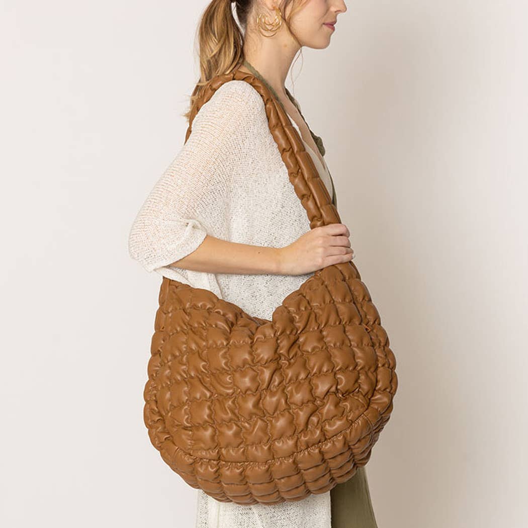 Stylish Quilted Puffer Handbag
