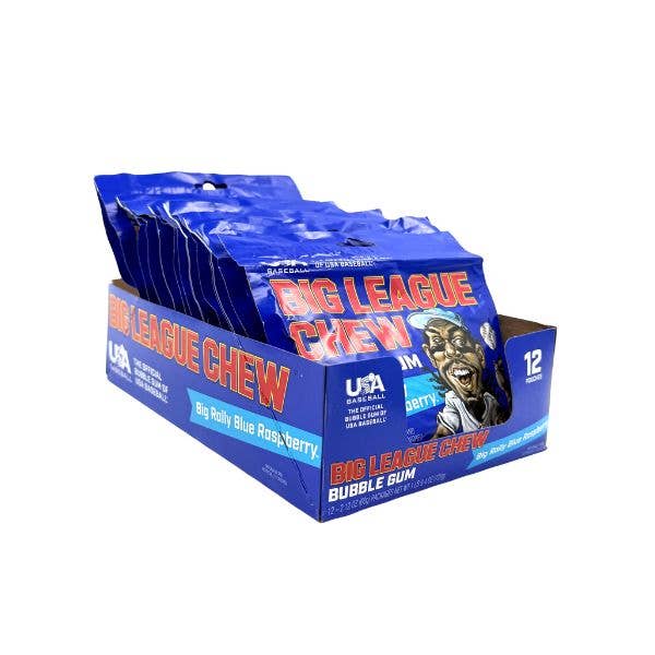 Big League Chew Big Rally Blue Raspberry Gum