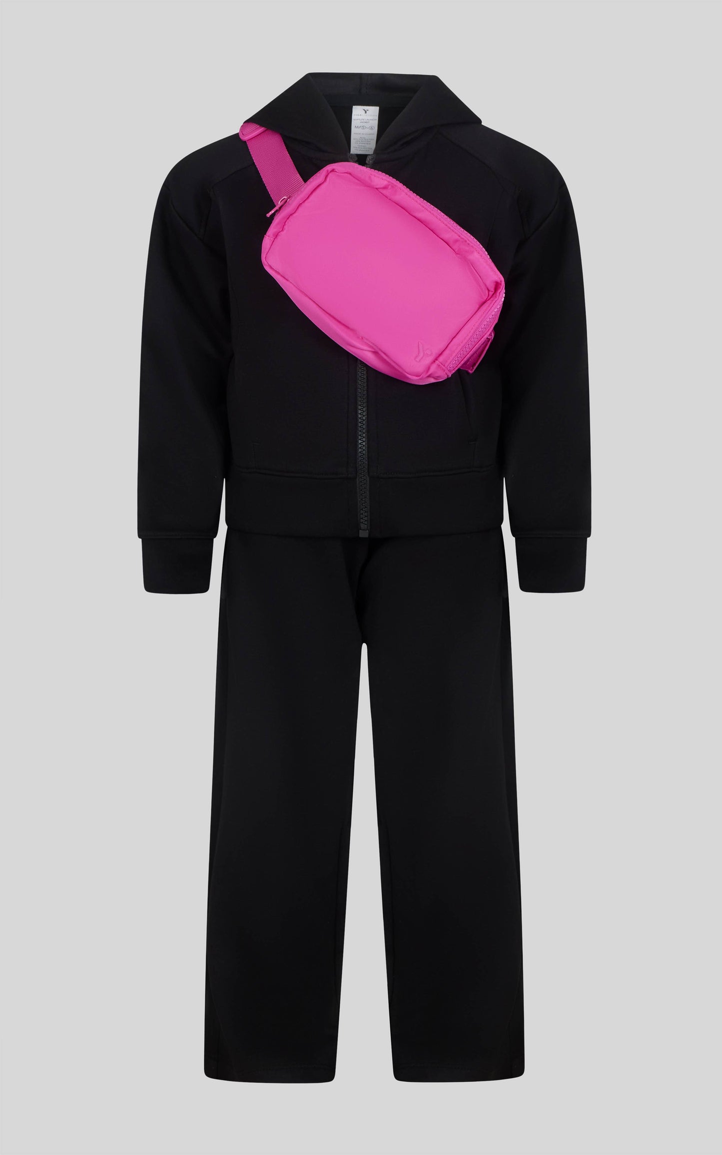 Little Girls Jacket, Wide Leg Pant, and Bag Set: LAVENDER HORIZON/PERIWINKLE DREAM