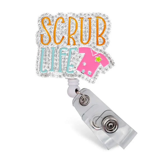 Sparkle & Shine Badge Holder- Scrub