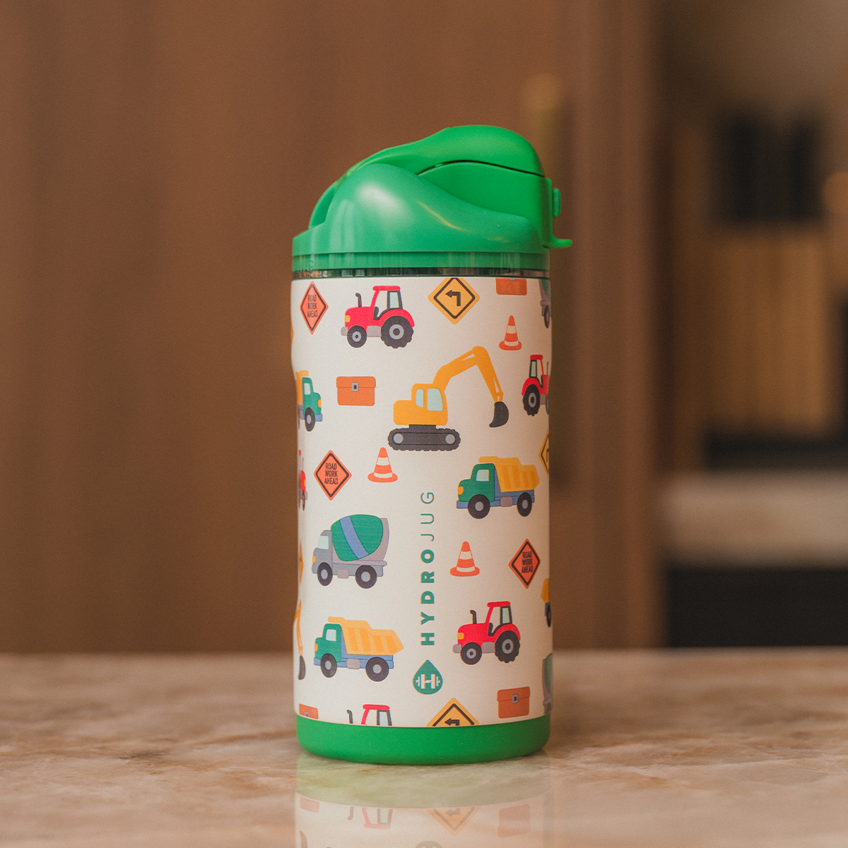 Under Construction HydroJug 14 oz Sport Kids Water Bottle