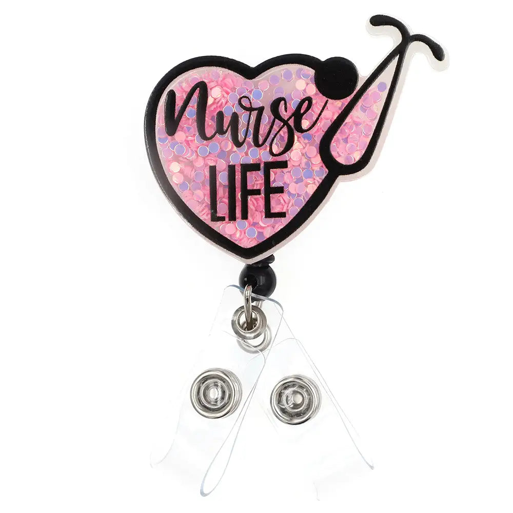 Shaker Badge Reels- nurse life